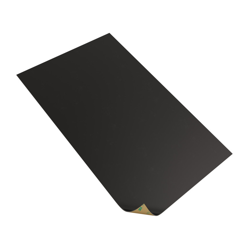 Adhesive-Backed Silicone Rubber Sheet (30A Durometer, 1mm Thickness, 216mm x 352mm)