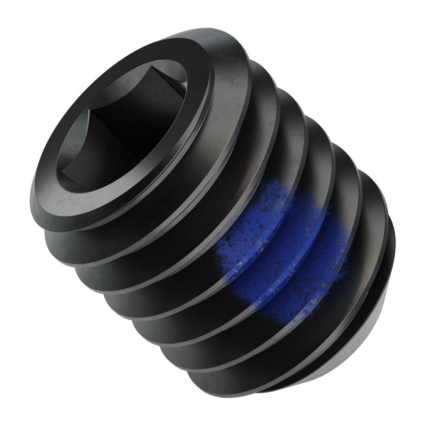 2806 Series Black Oxide Steel Cup-Point Set-Screw (M5 x 0.8mm, 6mm Length) - 25 Pack