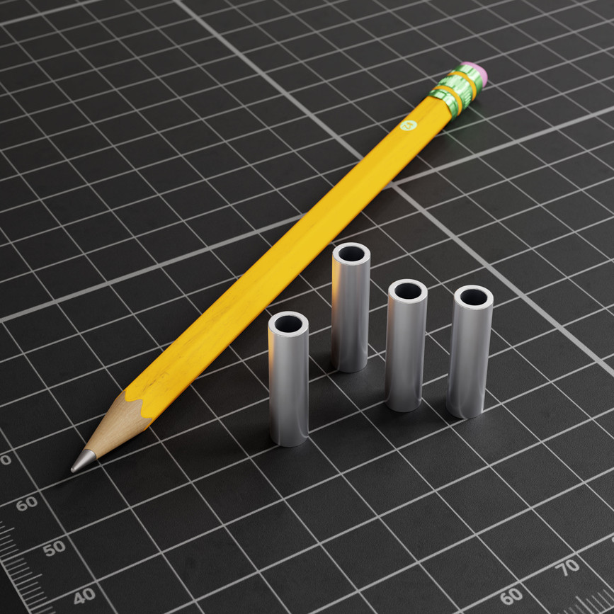 1502 Series 4mm ID Spacer (6mm OD, 22mm Length) - 4 Pack