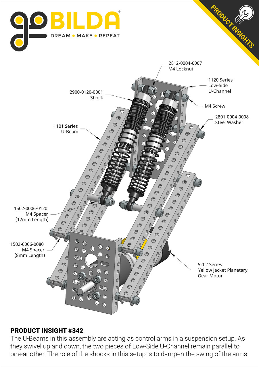 5202 Series Yellow Jacket Planetary Gear Motor (188:1 Ratio