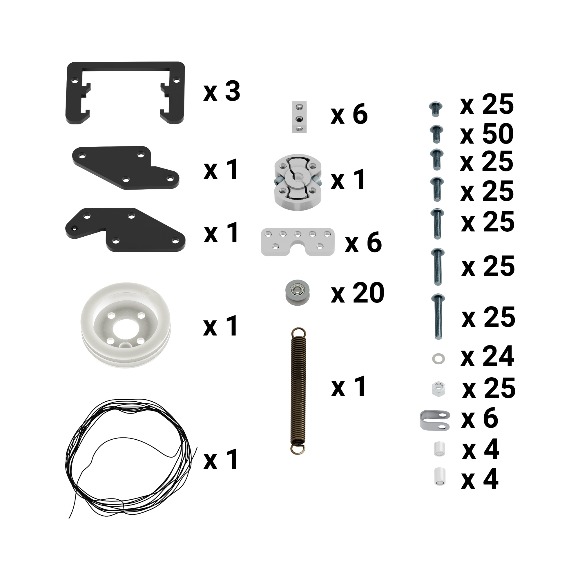 Cascading Kit for 1121 Series Low-Side U-Channel - goBILDA®