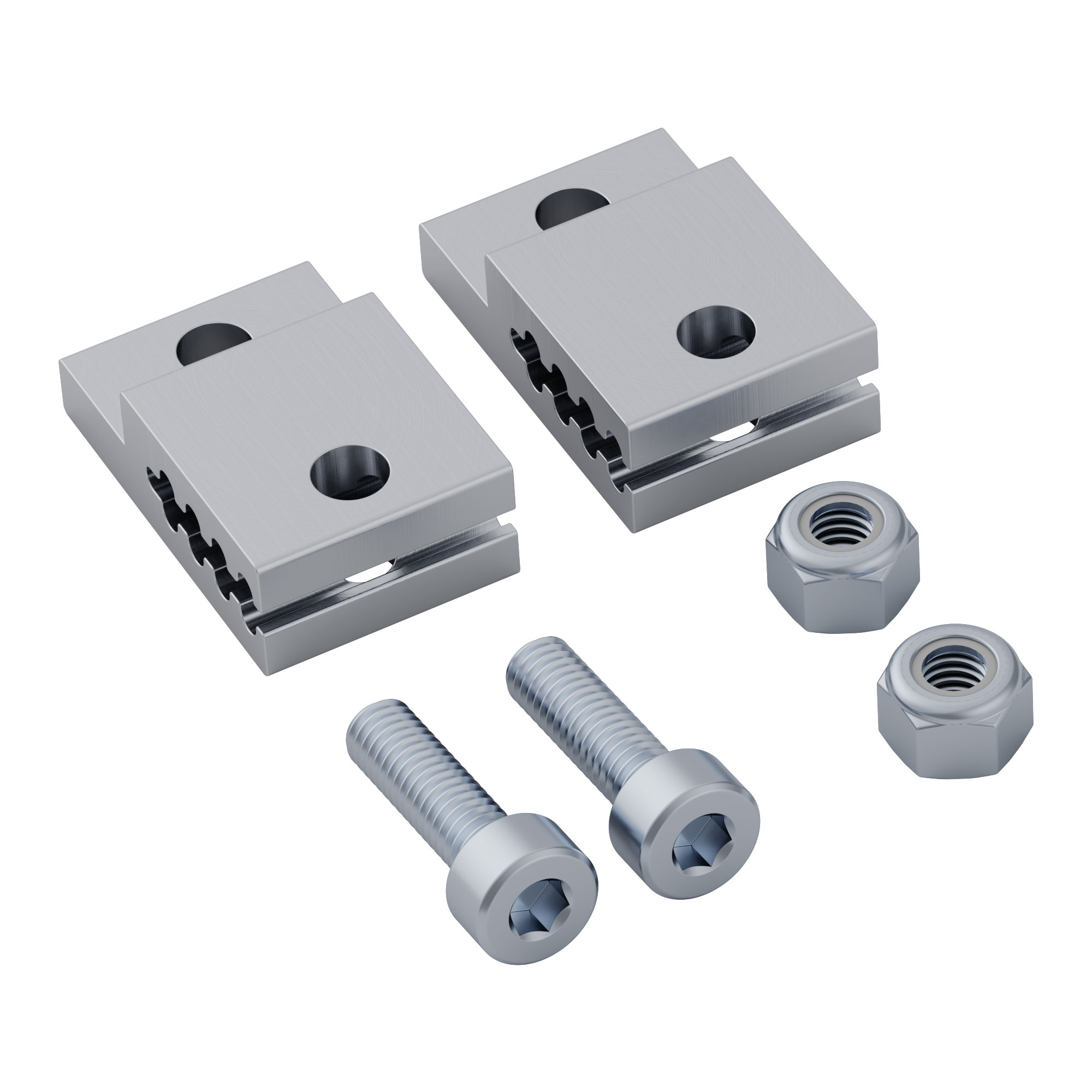 3409-0001-0001 - 3409 Series 3mm HTD Pitch Timing Belt Clamp (1-1) - 2 Pack