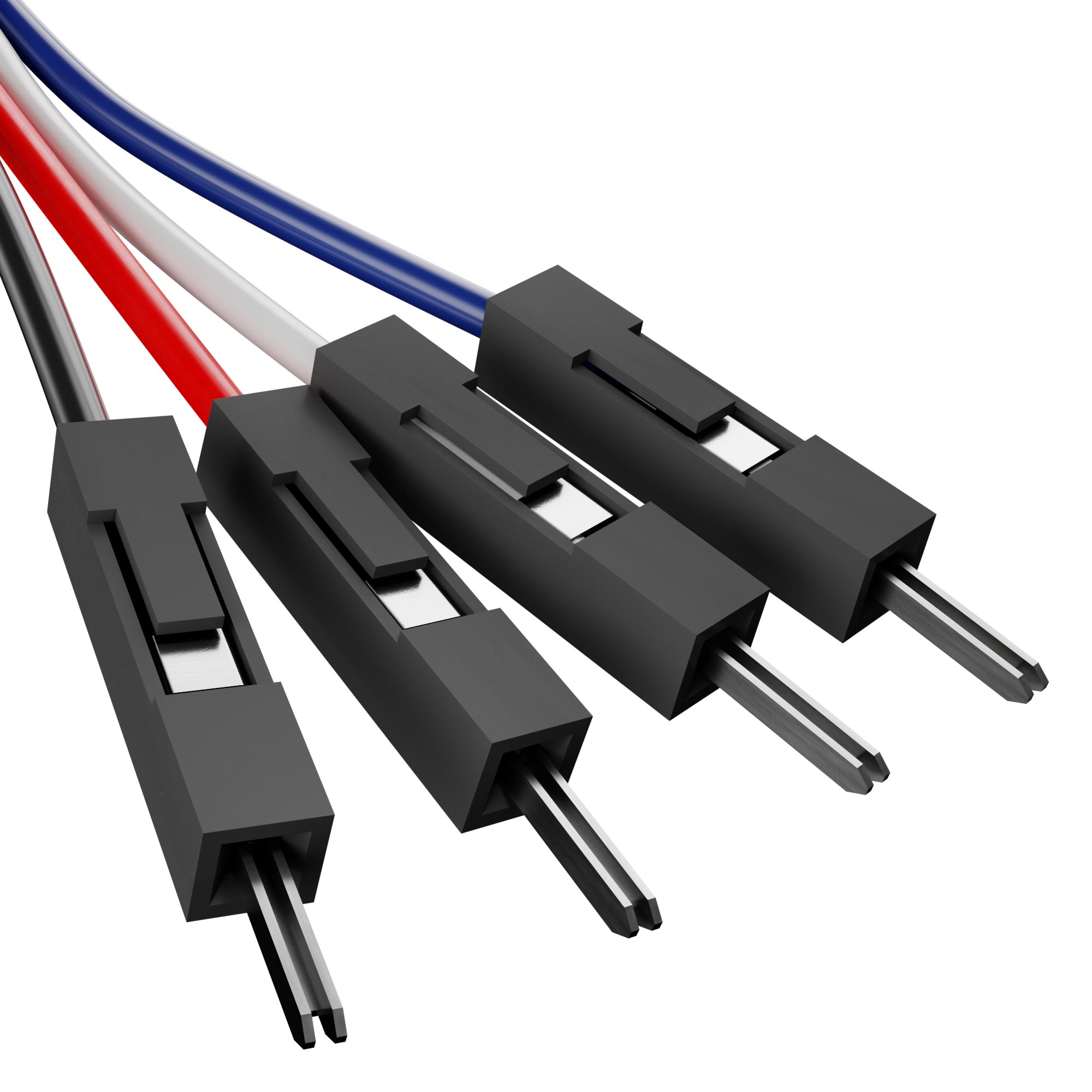 Encoder Breakout Cable (4-Pos JST XH [MH-FC] to 4 x 1-Pos TJC8 [FH-MC]