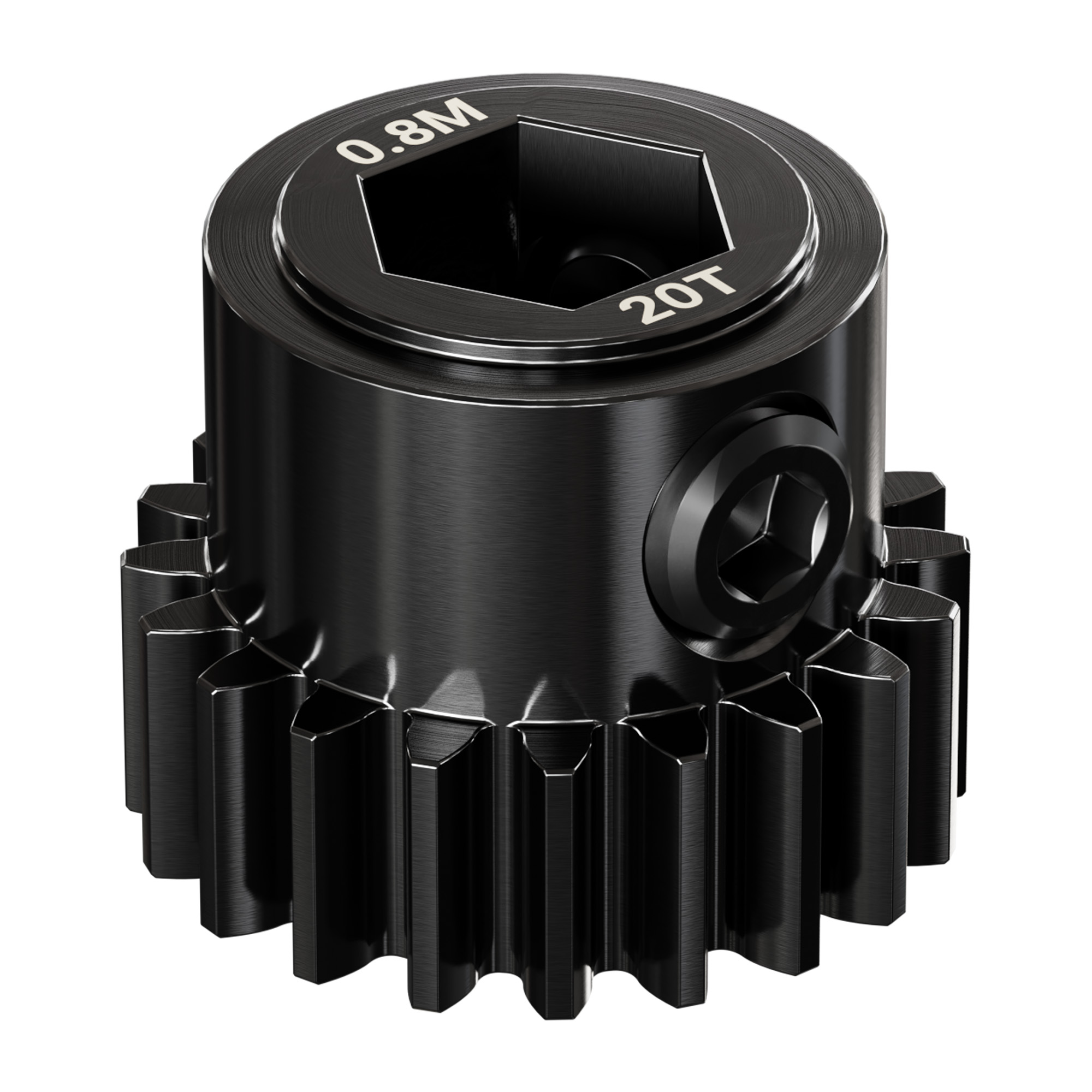 2303 Series Steel, MOD 0.8 Pinion Gear (8mm REX™ Bore, 20