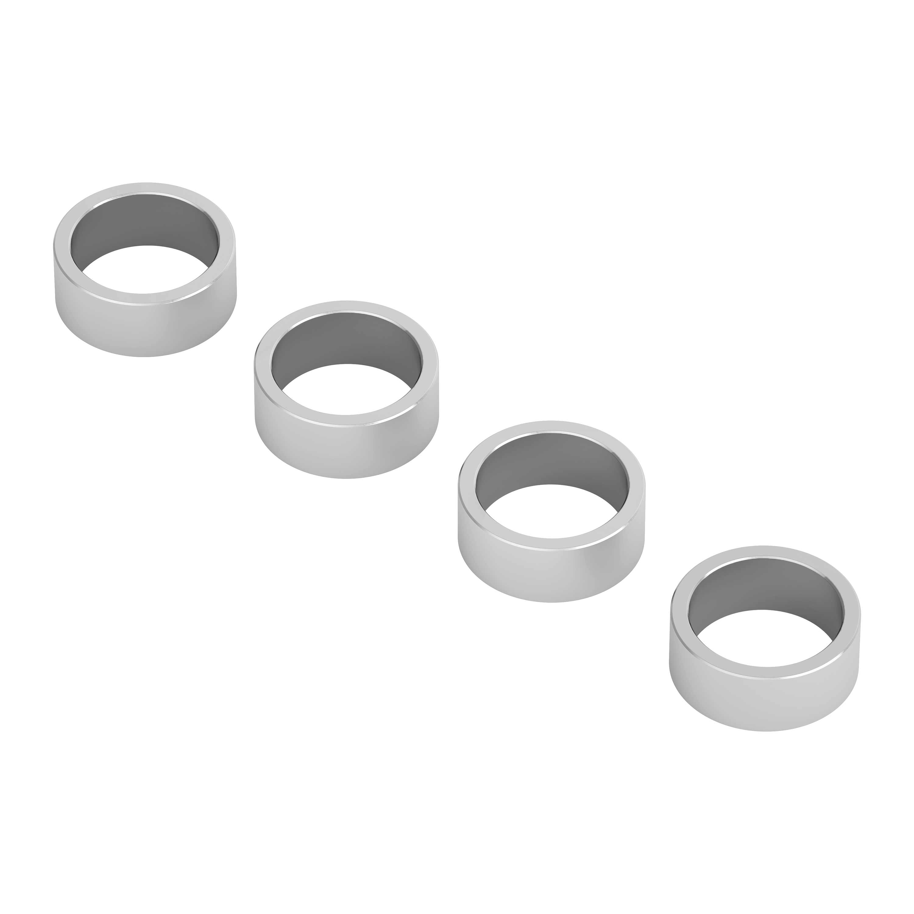1514-0010-0040 - 1514 Series 8mm ID Spacer (10mm OD, 4mm Length) - 4 Pack