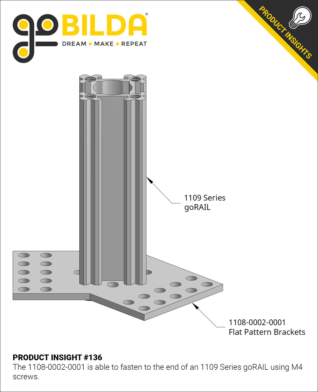 1109 Series goRAIL® (264mm Length) - goBILDA®