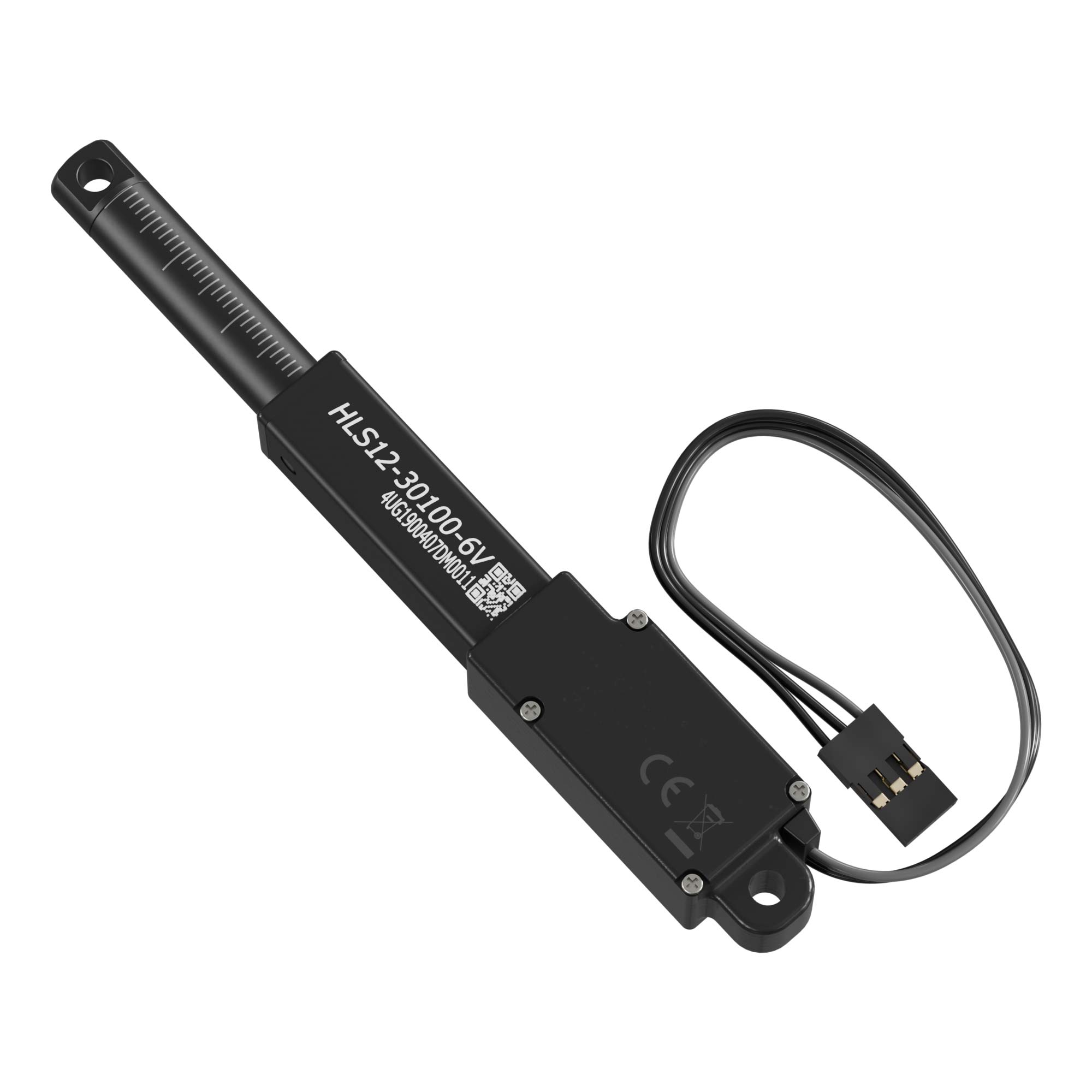 Hitec Linear Servo (30mm Stroke, 16.1mm/sec, 5.2kg Thrust) - goBILDA®