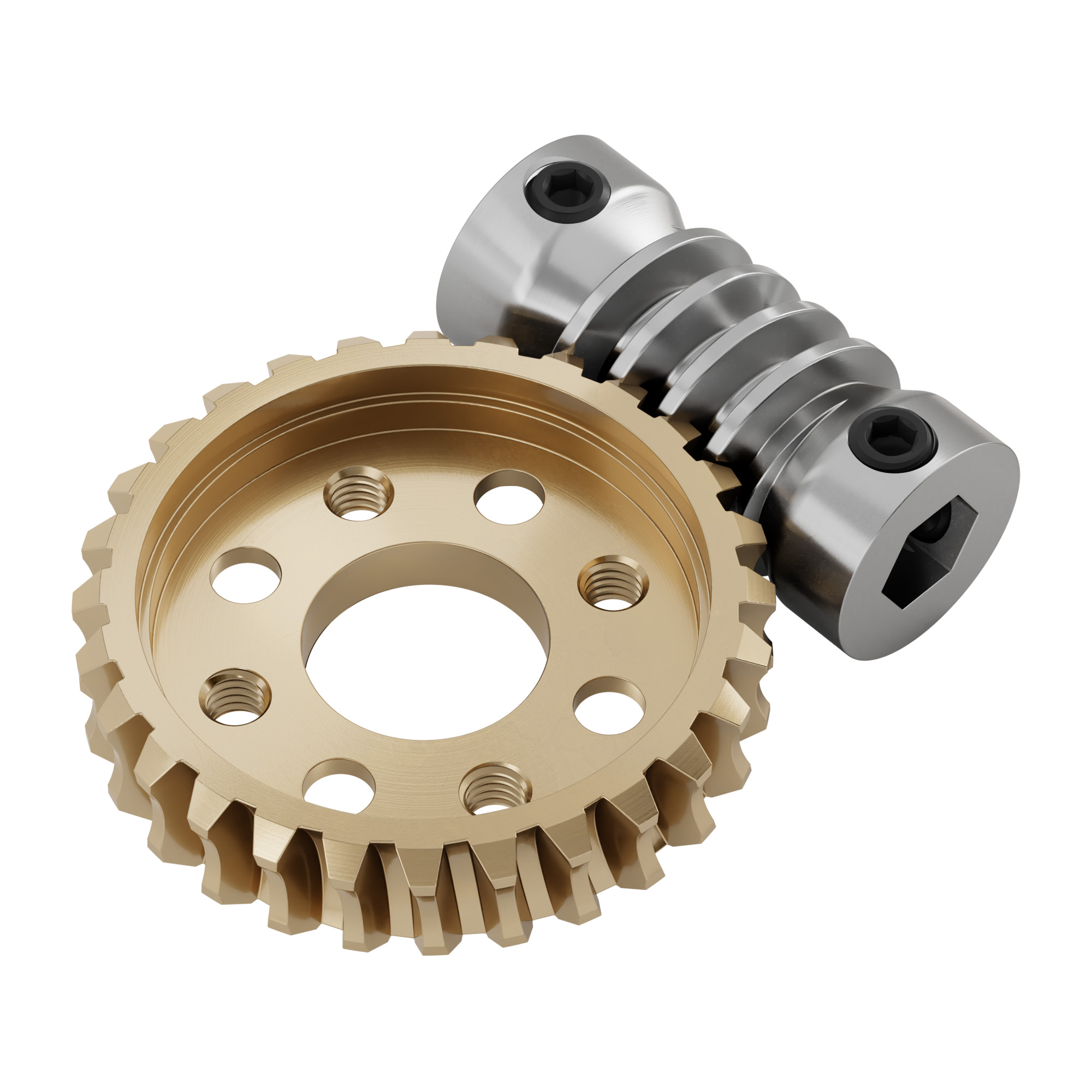 Worm Gear Set (28:1 Ratio, 8mm REX™ Bore Worm) - goBILDA®