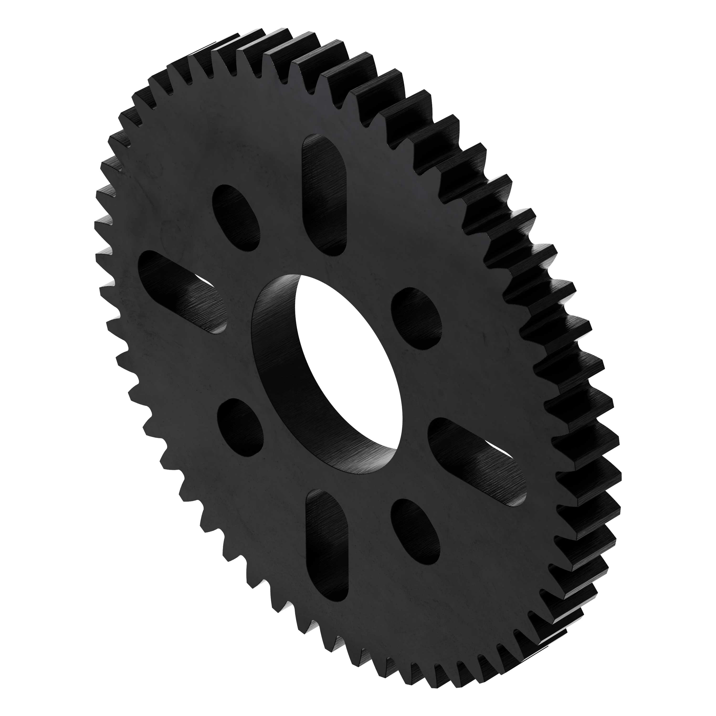 54 Tooth Hub-Mount Gear (MOD 0.8, 4mm Thick Acetal) - goBILDA®
