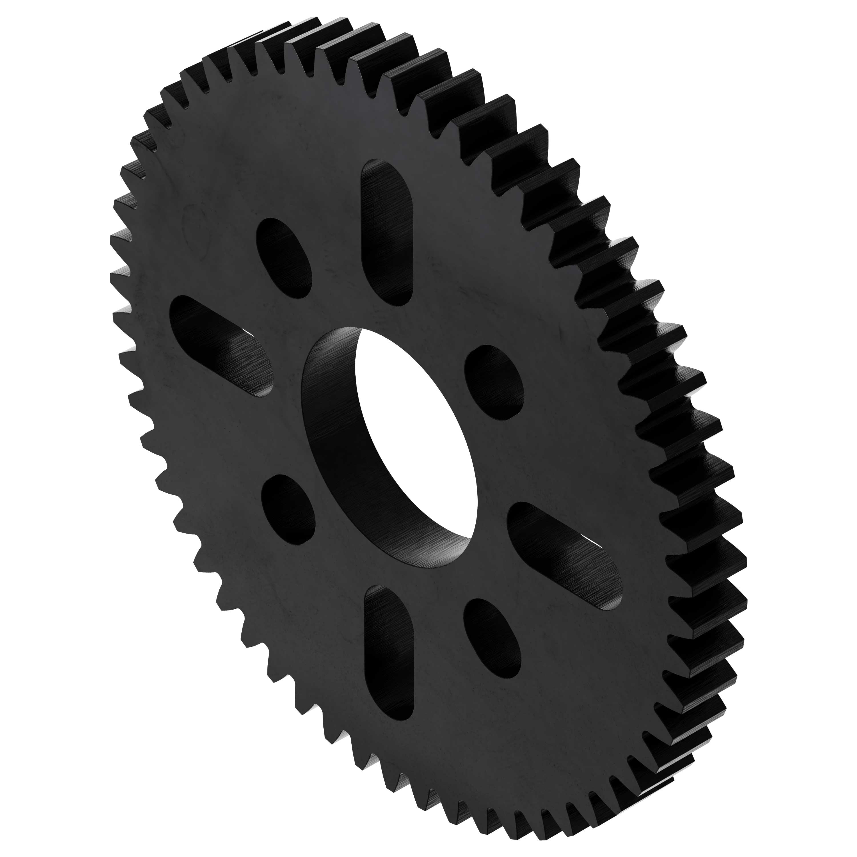 56 Tooth Hub-Mount Gear (MOD 0.8, 4mm Thick Acetal) - goBILDA®