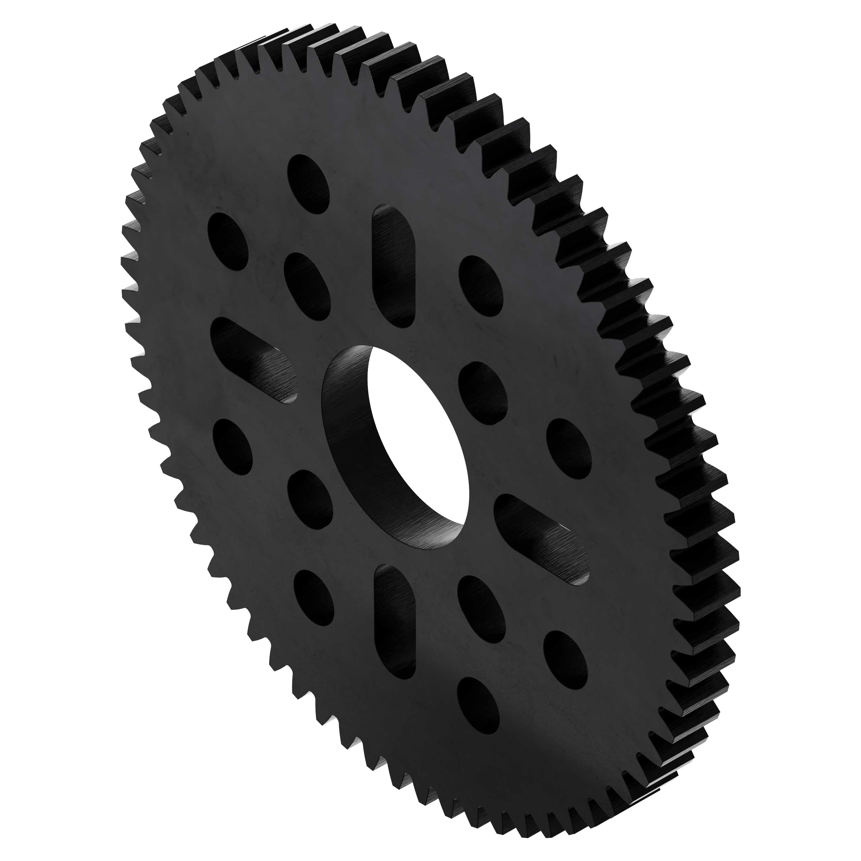 66 Tooth Hub-Mount Gear (MOD 0.8, 4mm Thick Acetal) - goBILDA®
