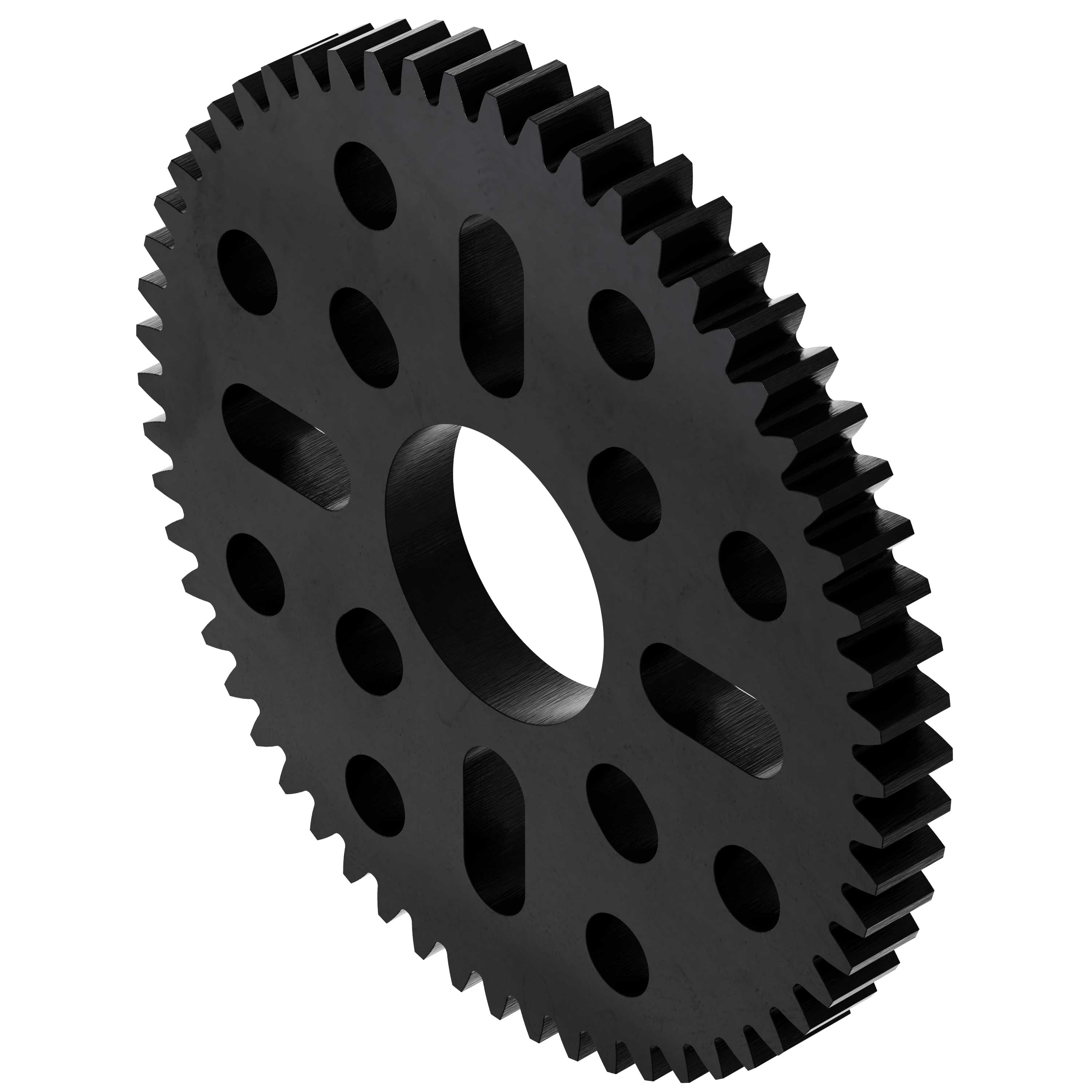 58 Tooth Hub-Mount Gear (MOD 0.8, 4mm Thick Acetal) - goBILDA®