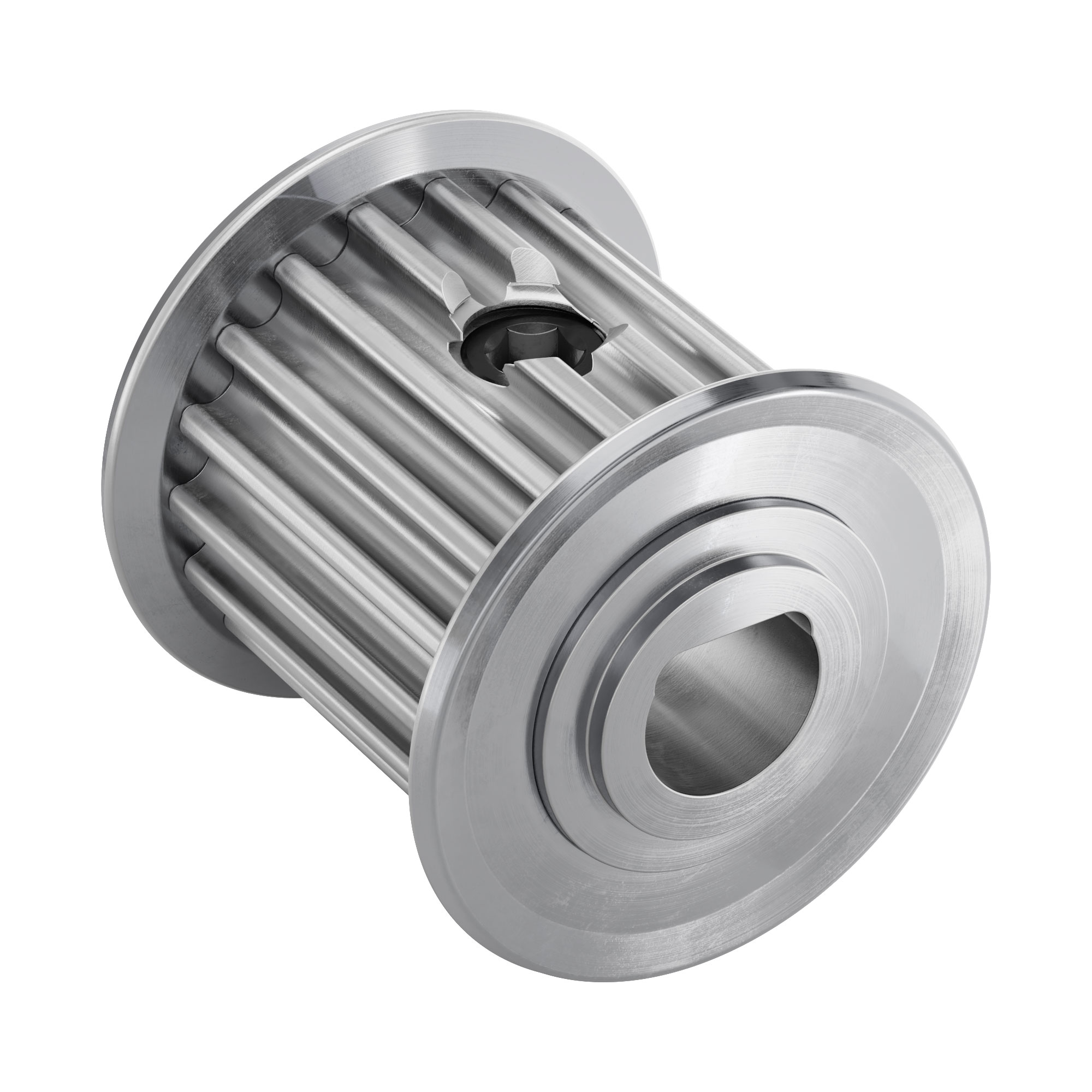 3mm HTD Pitch Set-Screw Pinion Timing Belt Pulley (6mm D-Bore, 18