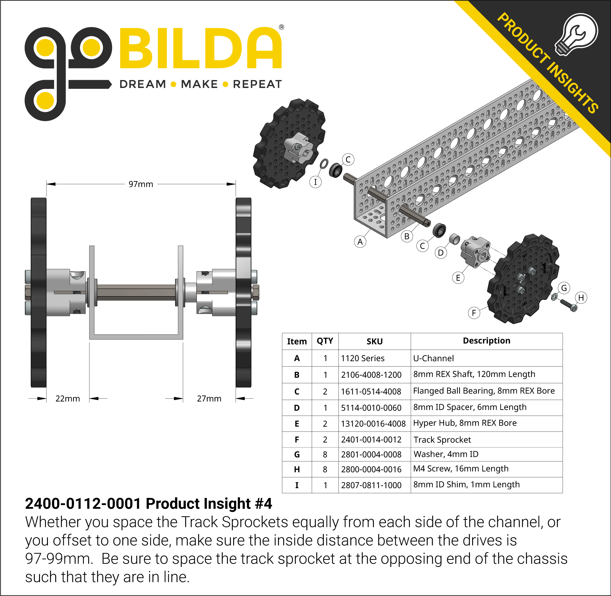 Badlands Tank Track (24mm Pitch, 112mm Width, Rubber Tread) - 6