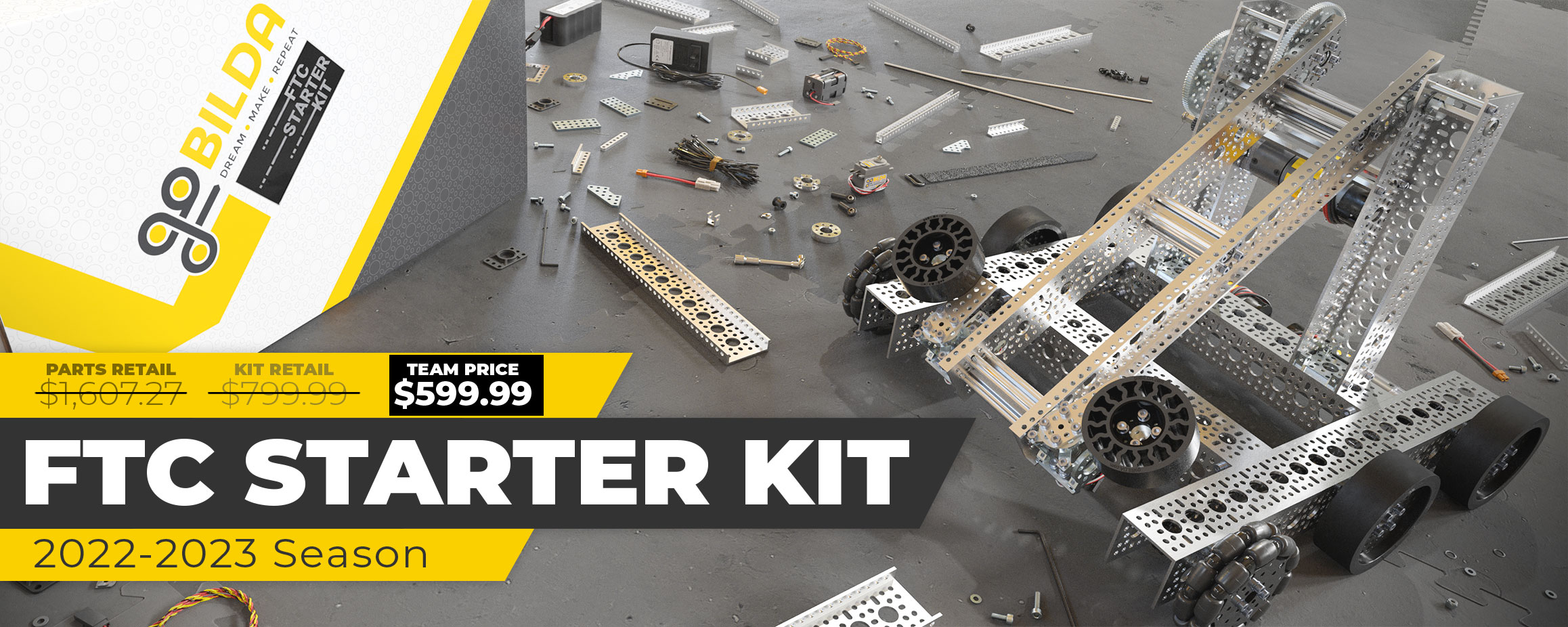 First Tech Challenge Competition Set Tetrix Robotics Kit Tech