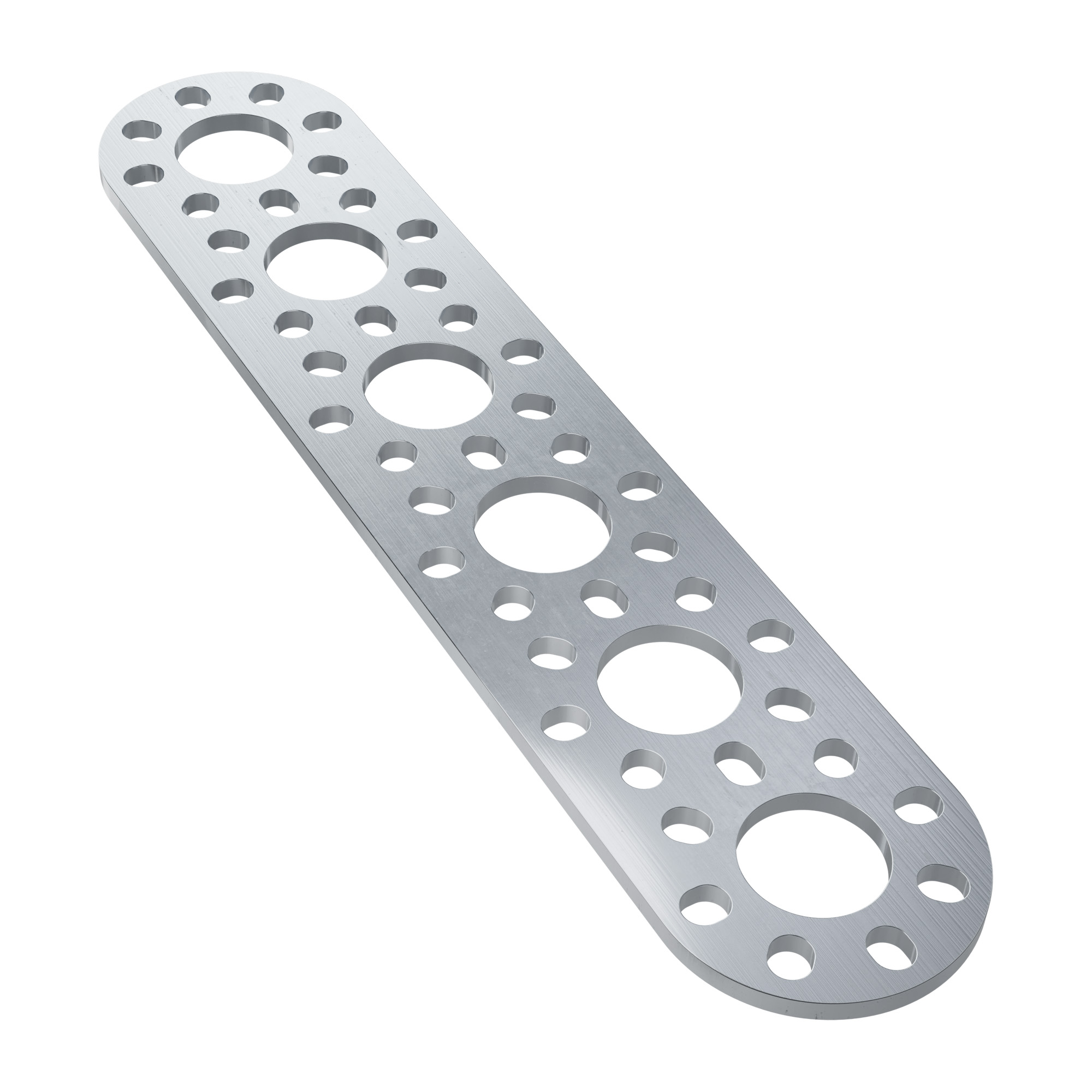 1105 Series Round-End Pattern Plate (6 Hole, 152mm Length) - goBILDA®