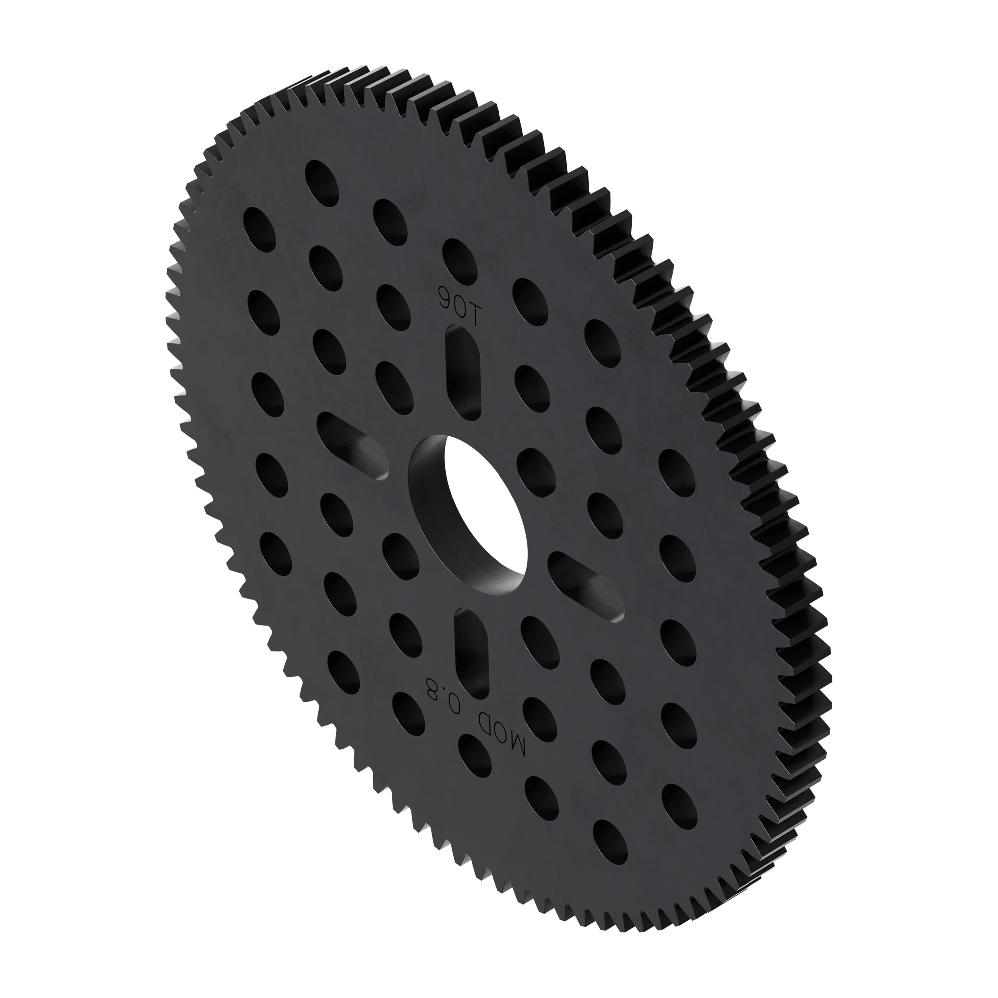 90 Tooth Hub-Mount Gear (MOD 0.8, 4mm Thick Acetal) - goBILDA®