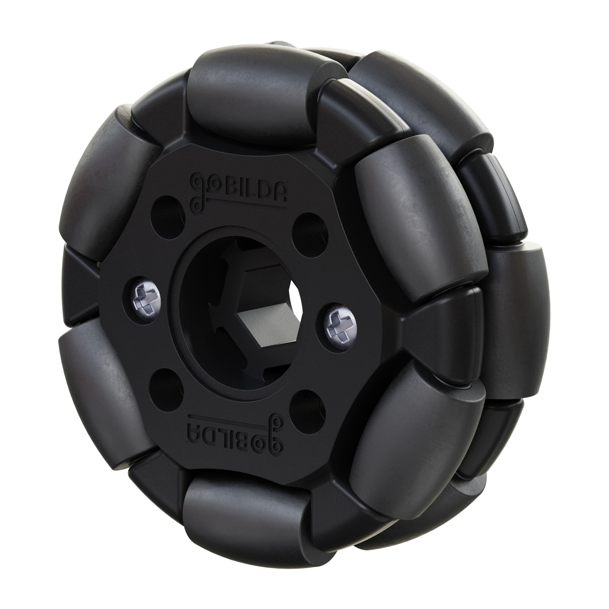 月弓 702 li-r OMORIG SPEC 48mm Omni Wheel (8mm REX™ Bore, 50A Durometer) - goBILDA®
