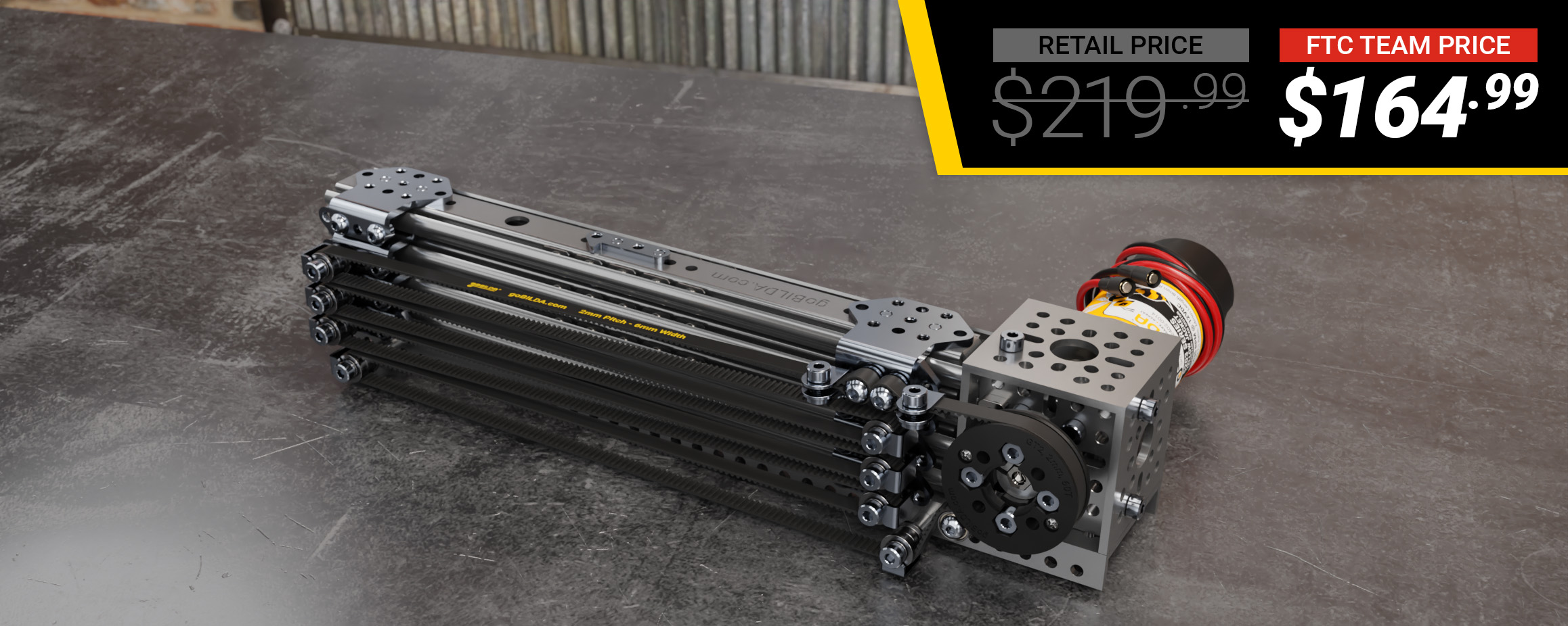 4 Stage Viper-Slide Kit (Belt-Driven, 240mm Slides) - goBILDA®