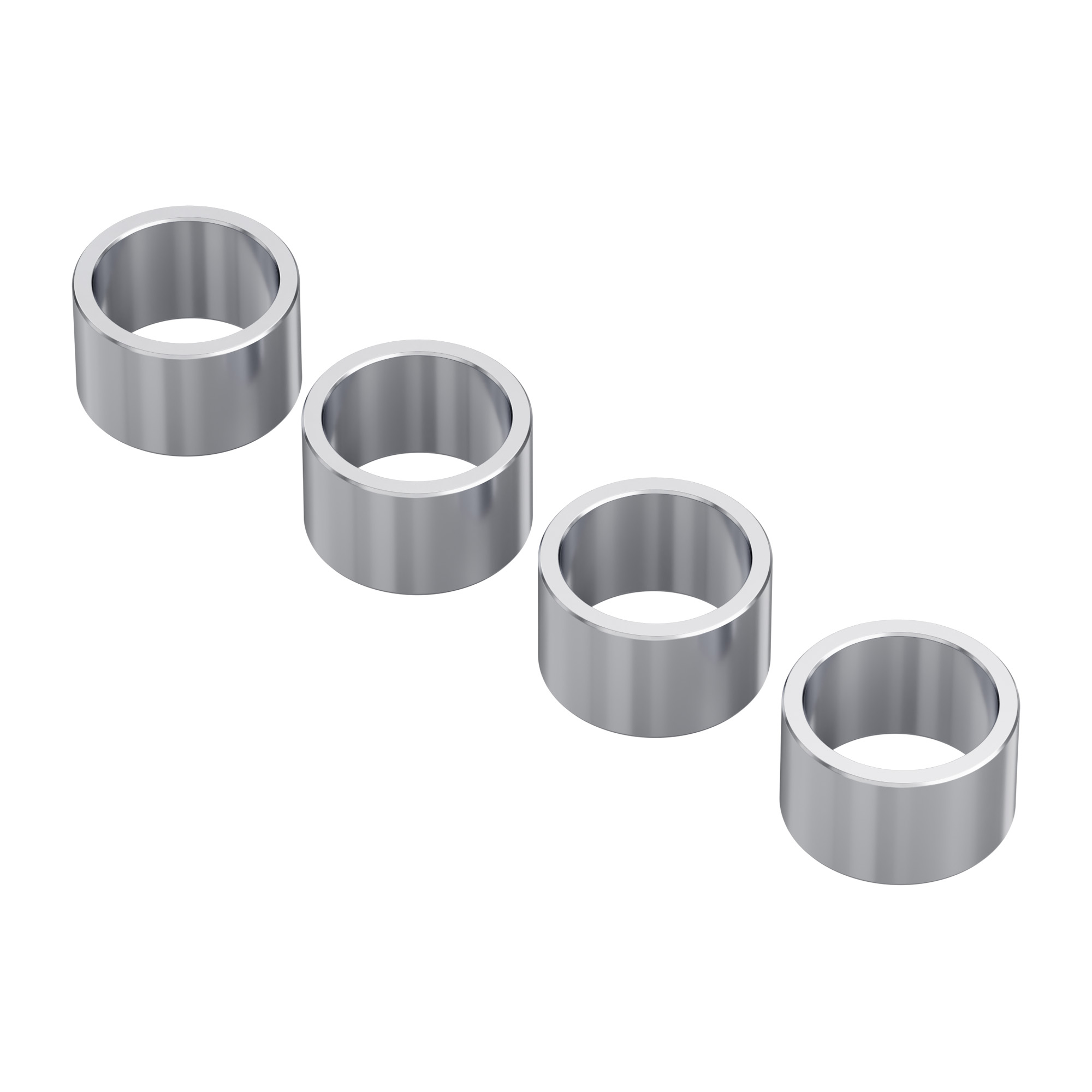 1522 Series 8mm ID Spacer (10mm OD, 6mm Length) - 4 Pack - goBILDA®