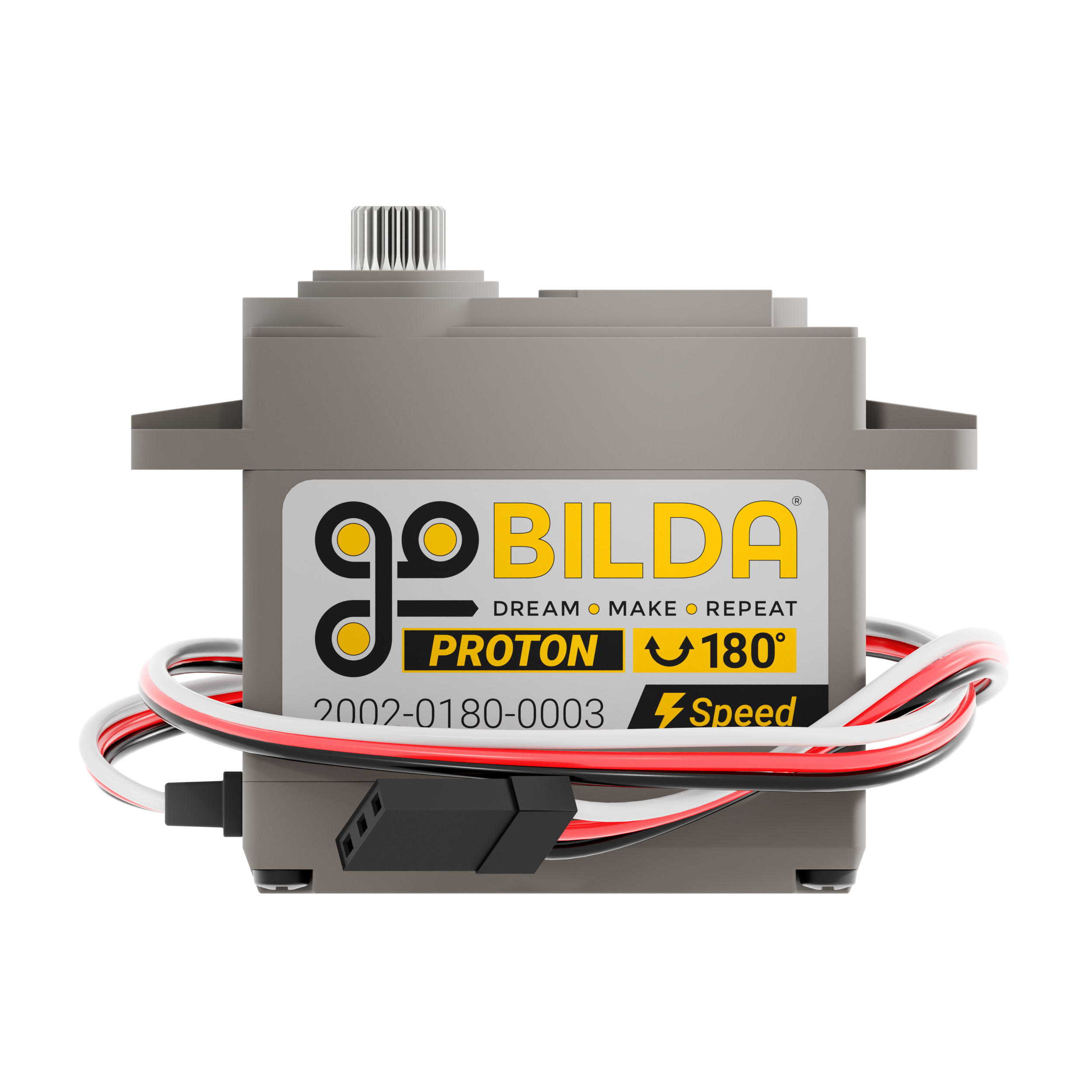 Proton Servo (Steel Gears, 180° Rotation, Speed Ratio) - goBILDA®