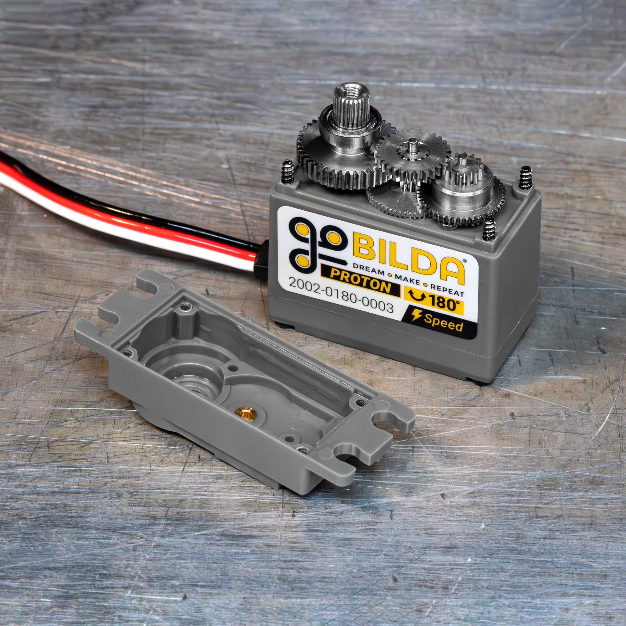 Proton Servo (Steel Gears, 180° Rotation, Speed Ratio) - goBILDA®