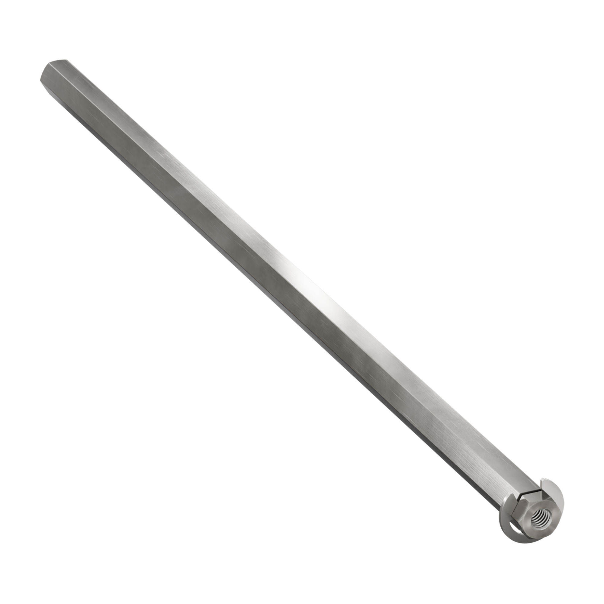 8mm REX® Shaft with E-Clip (Stainless Steel, 216mm Length) - goBILDA®