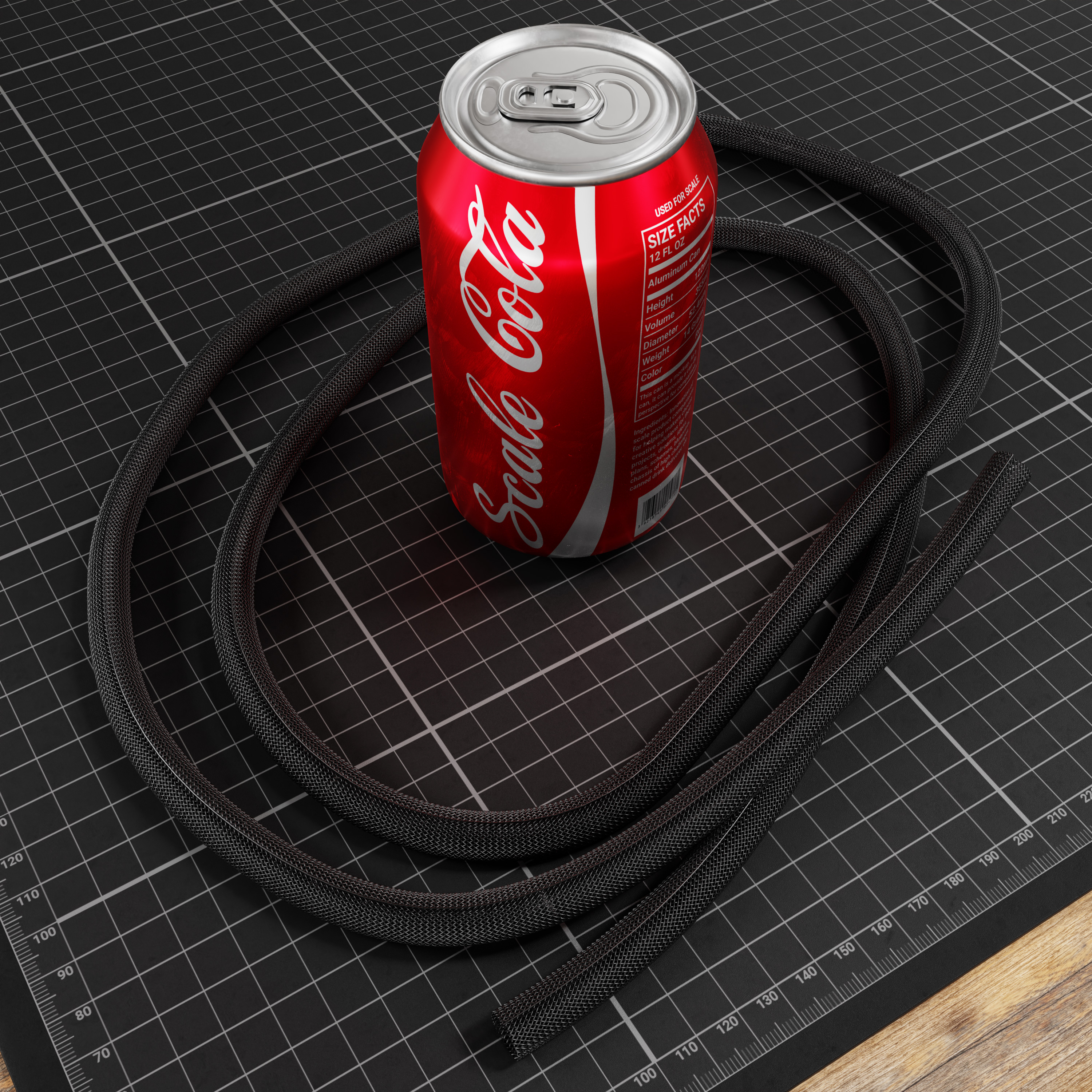 Braided Cable Sleeve (8mm Diameter, 3 meter Length)