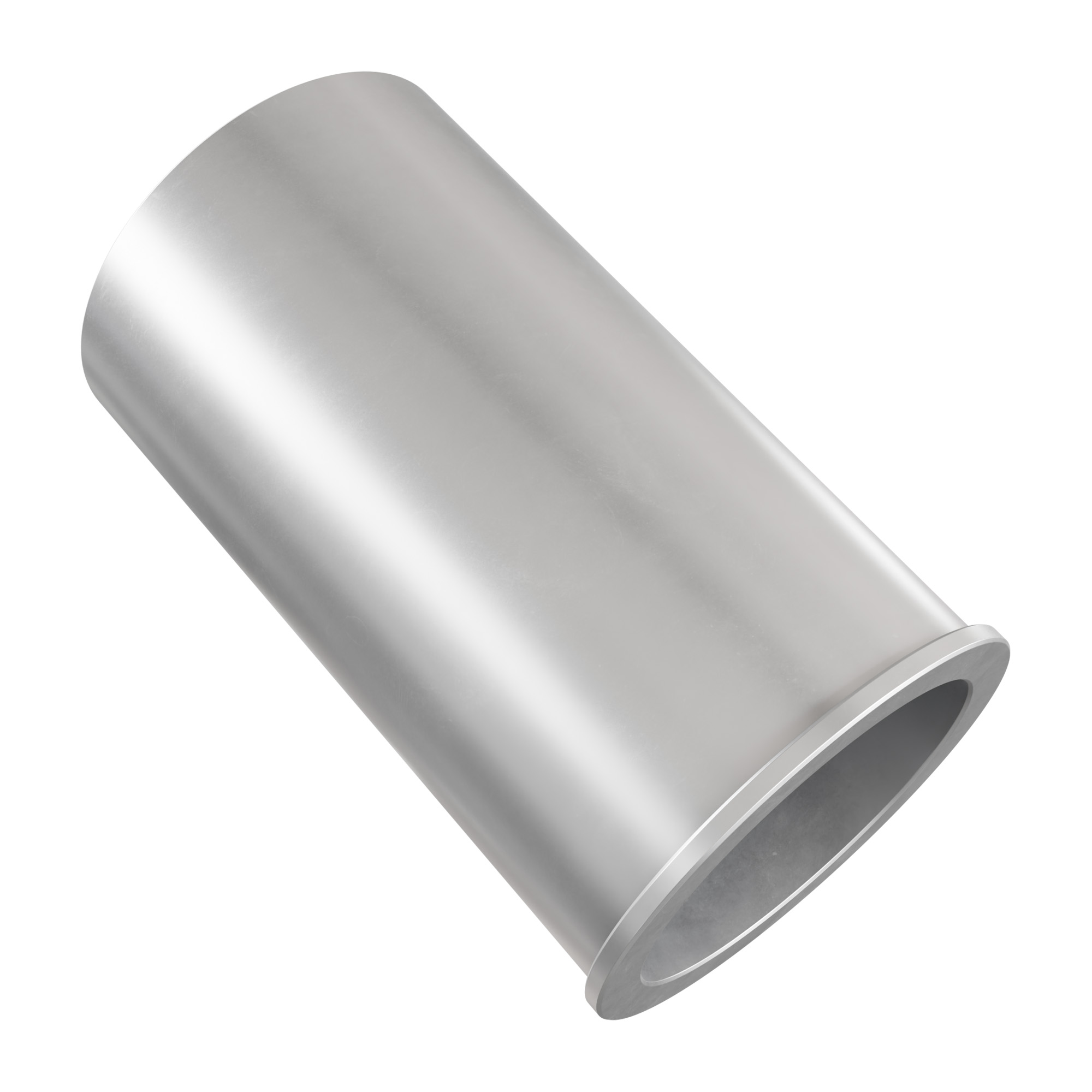 4102 Series Aluminum Flanged Tube (27mm ID x 32mm OD, 55mm Length)