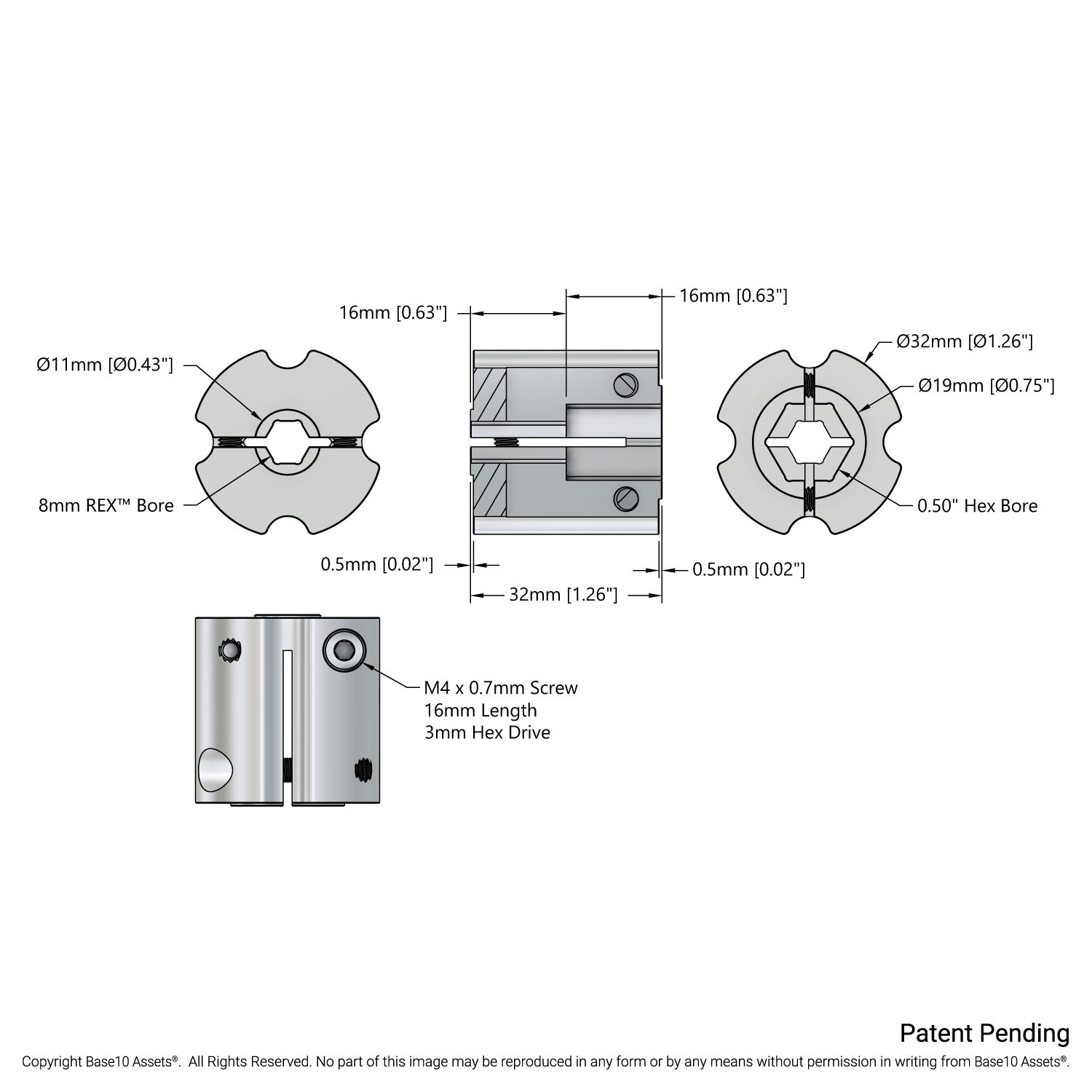4007 Series Hyper Coupler (1/2