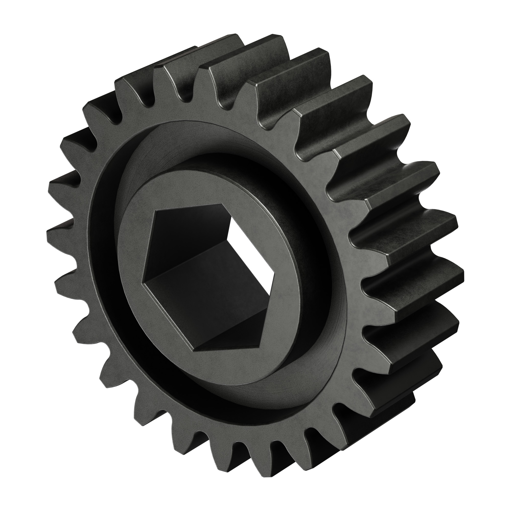 Slip-Fit Steel Pinion Gear (8mm REX® Bore, MOD 0.8, 24T) - goBILDA®
