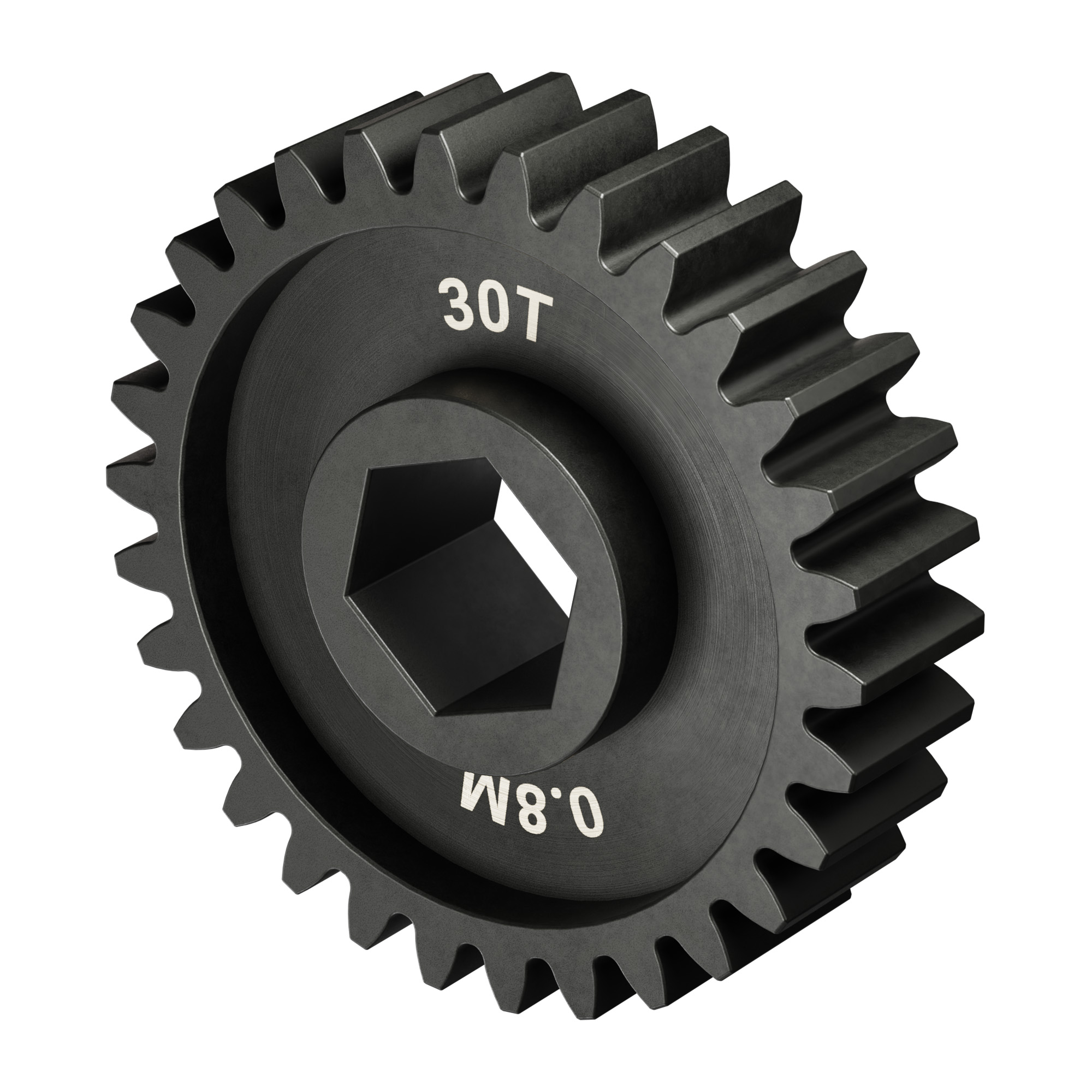 Slip-Fit Steel Pinion Gear (8mm REX® Bore, MOD 0.8, 30T) - goBILDA®