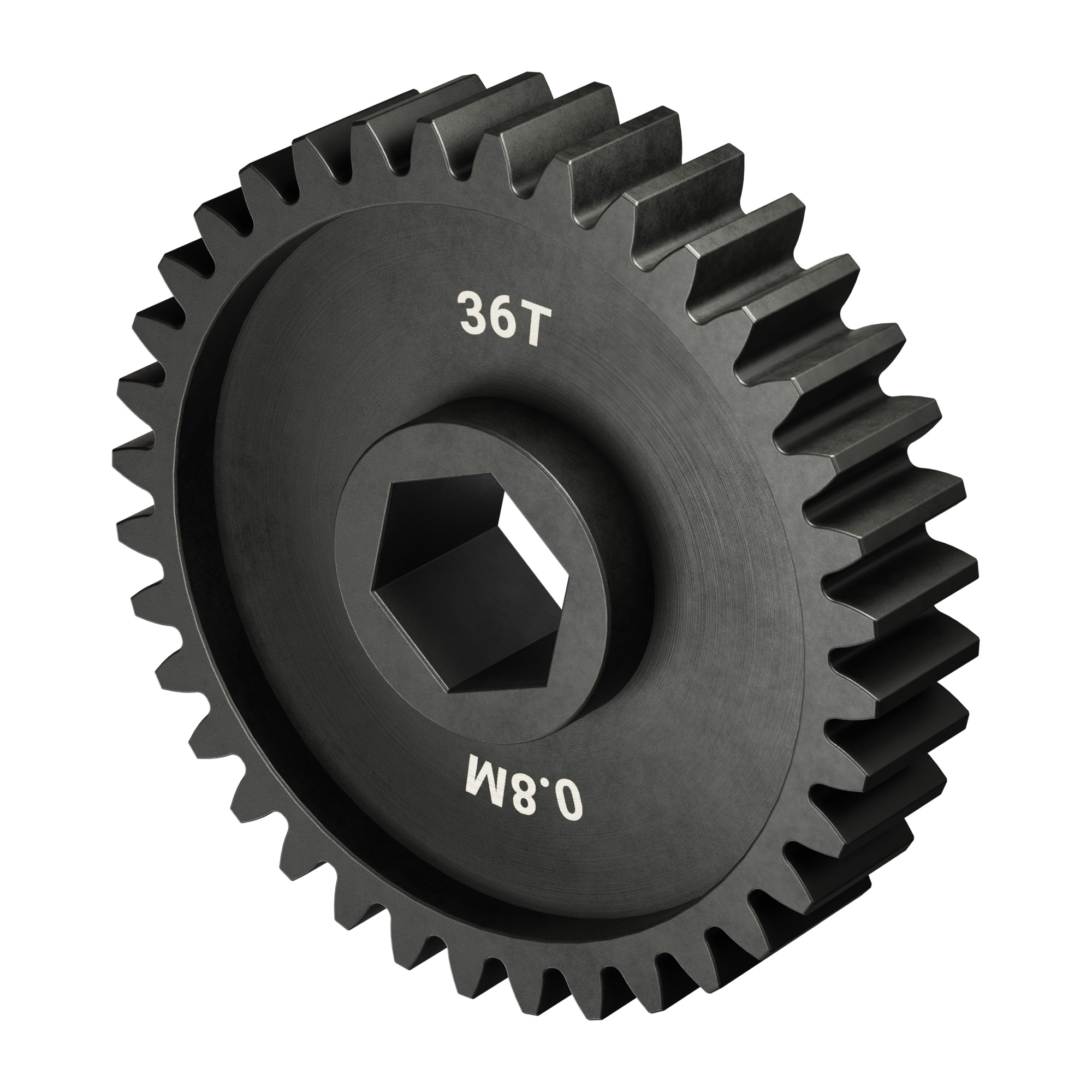 Slip-Fit Steel Pinion Gear (8mm REX® Bore, MOD 0.8, 36T) - goBILDA®