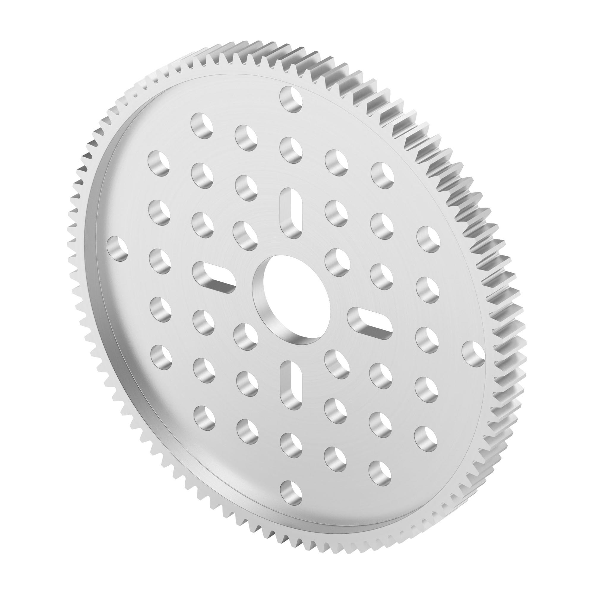2302 Series Aluminum, MOD 0.8, Hub Mount Gear (14mm Bore, 96