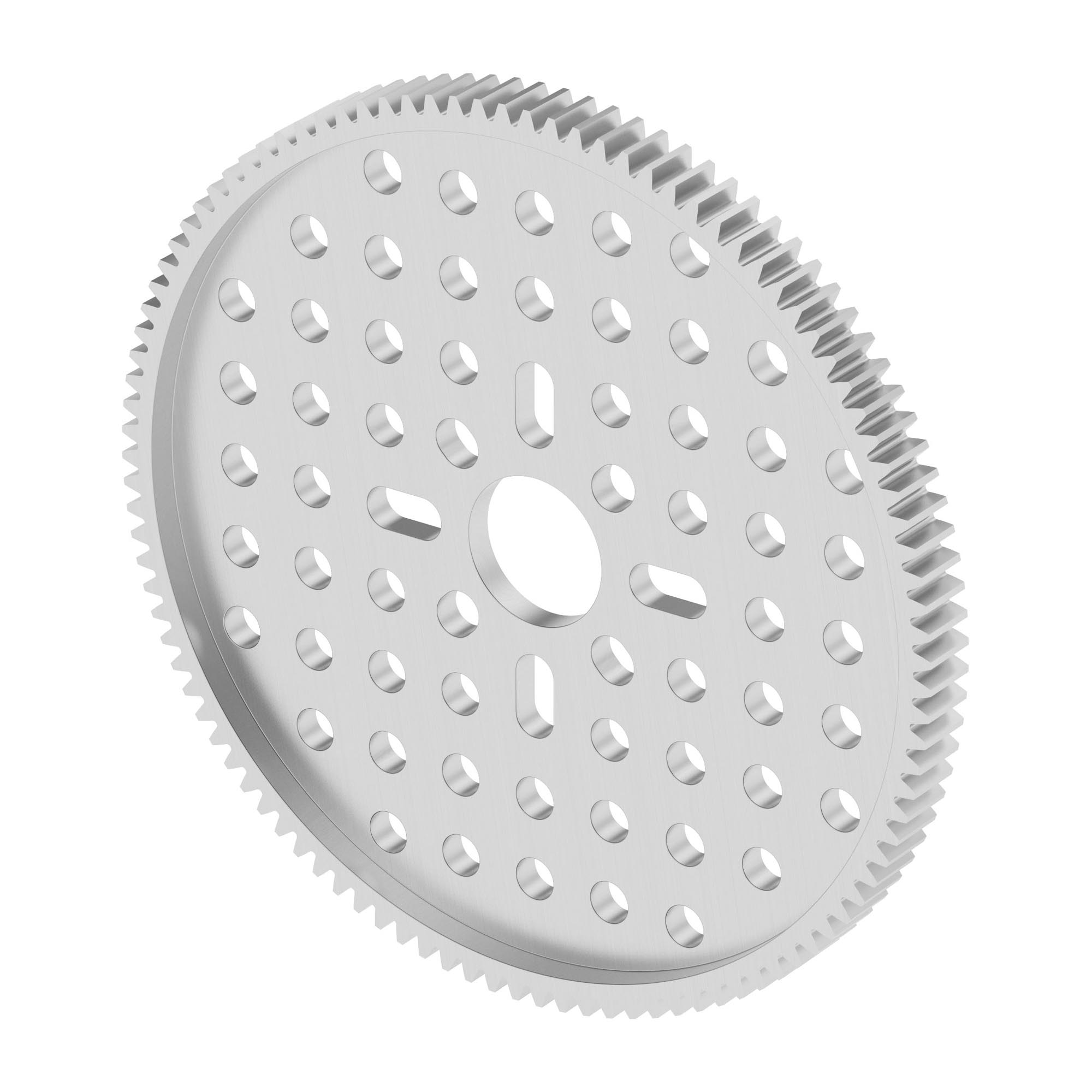 2302 Series Aluminum, MOD 0.8, Hub Mount Gear (14mm Bore, 105