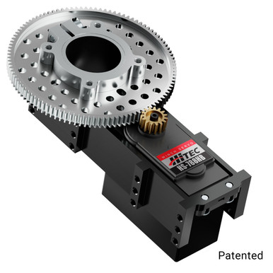 3206 Series Servo Gearbox (7:1 Ratio, Hitec HS-788HB Servo) - goBILDA®