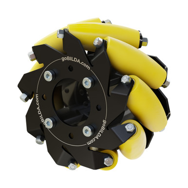 3606 Series Mecanum Wheel (Left Slant, Bearing Supported Rollers