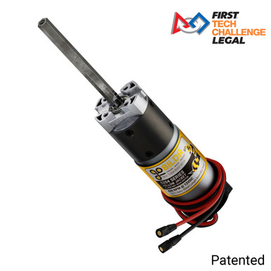 5204 Series Yellow Jacket Planetary Gear Motor (13.7:1 Ratio, 80mm