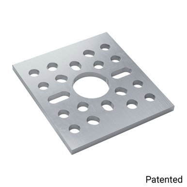 1123 Series Pattern Plate (1 x 1 Hole, 43 x 48mm) - goBILDA®