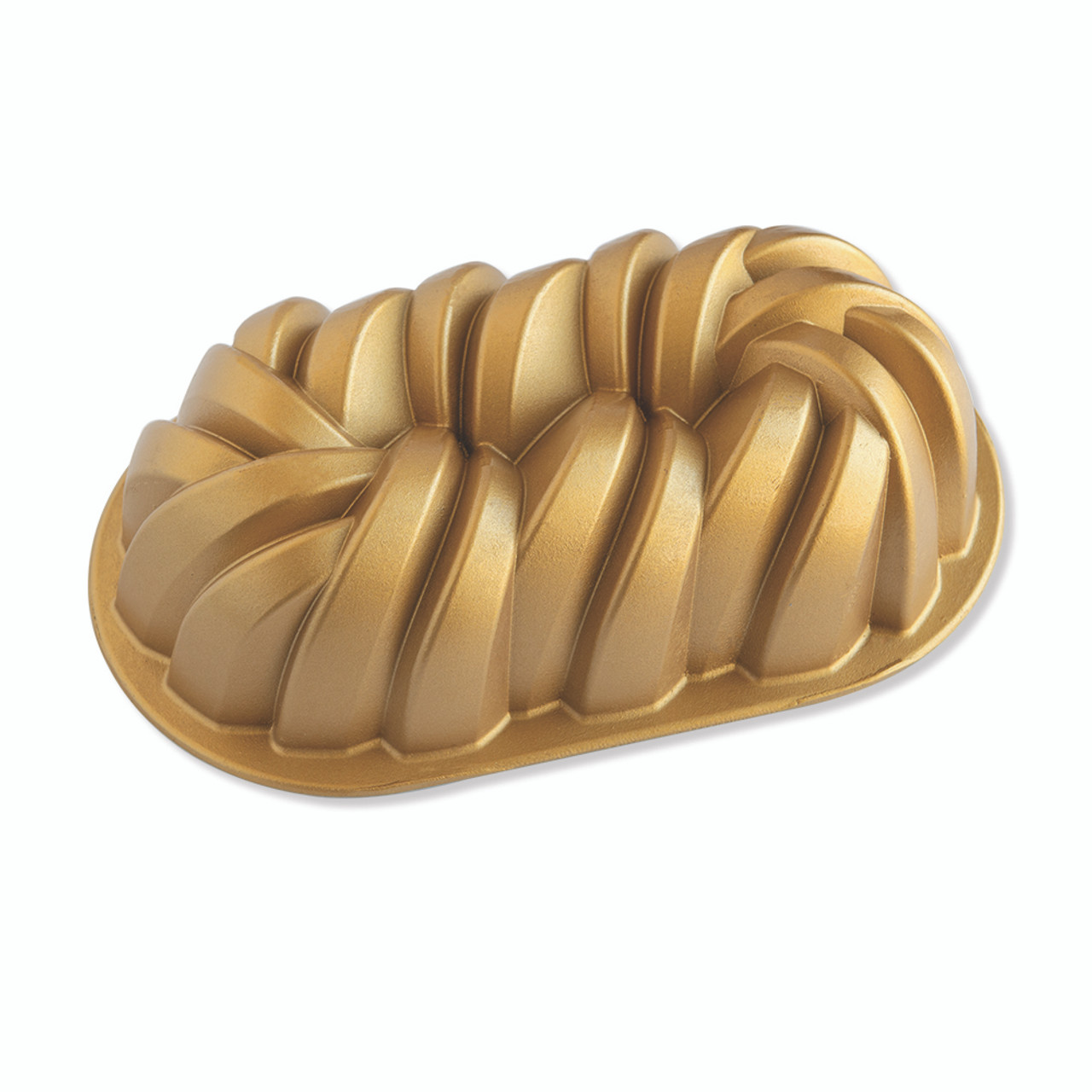  Nordic Ware Classic Fluted Loaf Pan, 6 Cup, Gold: Home