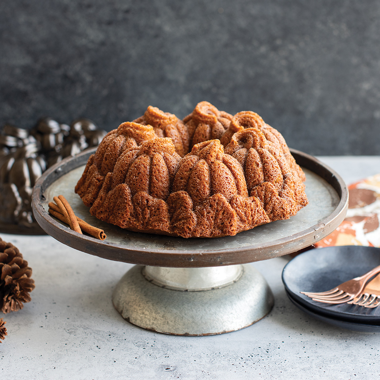 Nordic Ware Magnolia Cast Aluminum Bundt Pan