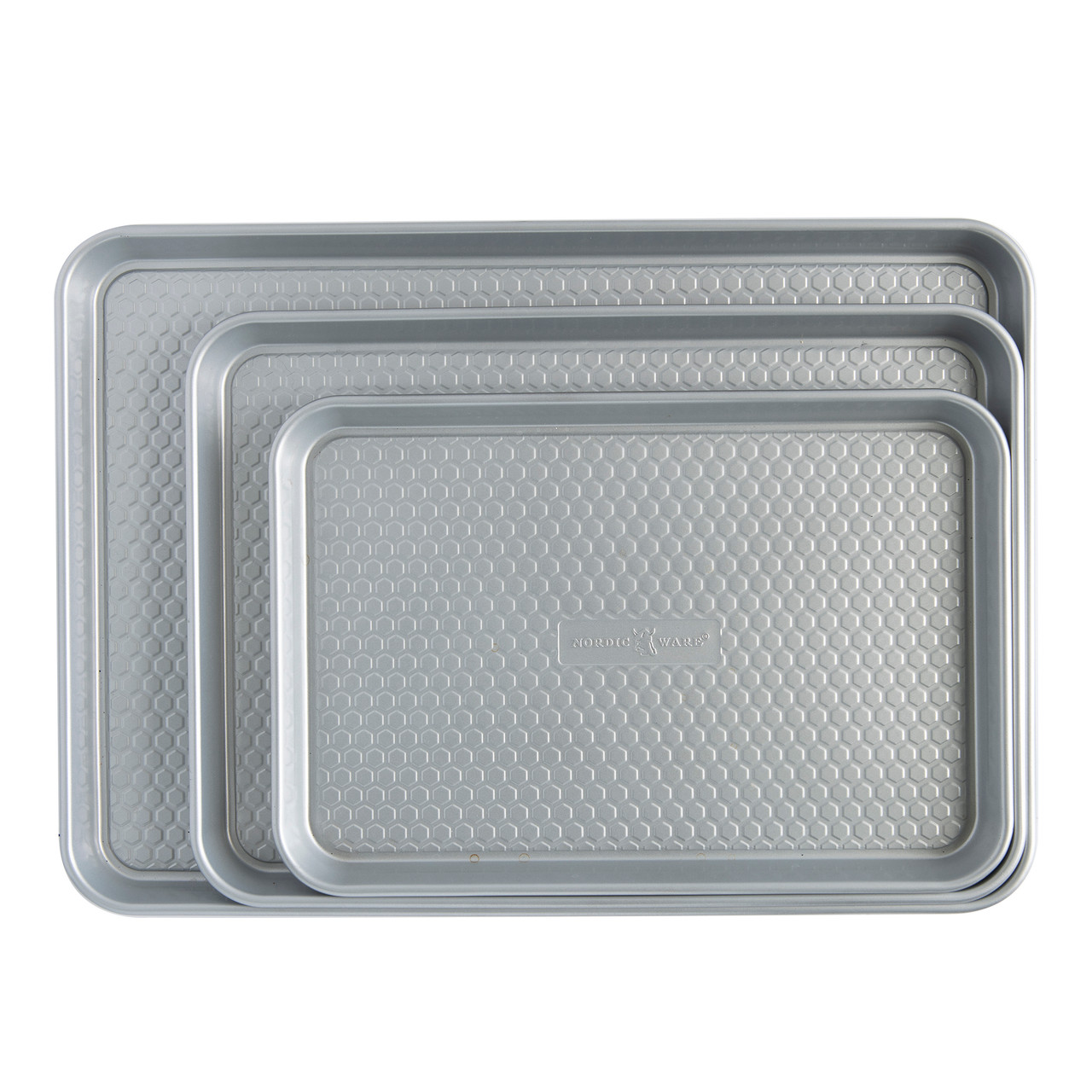 3 Pack Baking Sheet Set Silver