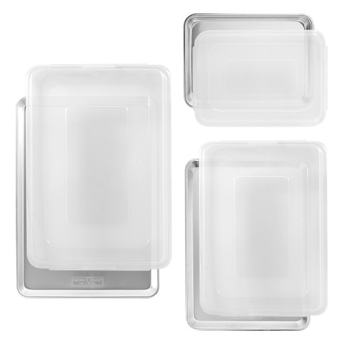 6pc Baking Sheets & Lids Set overhead product image
