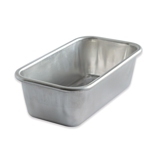 Nordic Ware Naturals aluminum loaf pan, rectangular with straight sides, natural silver finish
