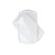 rectangular loaf cake keeper in white color with clear lid, plastic storage container, lid partially off, overhead