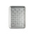 overhead of vintage staruburst quarter sheet pan on white background