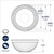 3 piece prep and serve mixing bowl set dimensional drawing