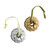 Braided Ornaments Silver and Gold - stunning ornaments with intricate design and craftsmanship placed on a white background.