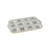 Nordic Ware Bundt Charms aluminum baking pan with 12 mini cavities in assorted fluted designs, silver nonstick