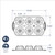 Nordic Ware Anniversary Bundtlette pan technical drawing